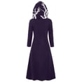 thumbnail image 5 of LYXSSBYX Long Sleeve Dresses for Women Women Loose Tops Sweater Large Size Coat Retro Dress Hooded Elasticity, 5 of 7