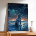 thumbnail image 4 of Hudo Dog Christmas Canvas Wall Art, Irish Wolfhound Dog Wall Art Prints Dogs Hanging Wall Pictures Decoration for Holiday Living Room Bedroom Bathroom, 4 of 5