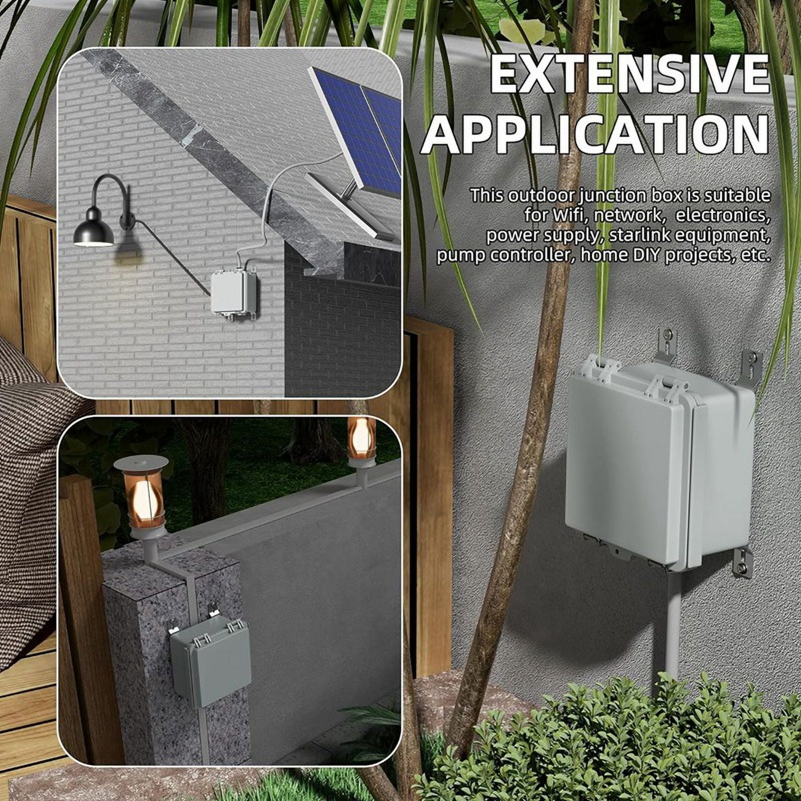 Outdoor Electrical Box IP67 Outdoor Waterproof Distribution Box Outdoor Hinge Power Box Outdoor Waterproof Junction Box
