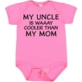 thumbnail image 3 of Inktastic My Uncle is Waaay Cooler Than My Mom Boys or Girls Baby Bodysuit, 3 of 5