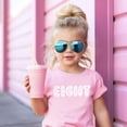 thumbnail image 2 of Floral Eight Birthday Shirt for Girls Cute Children's Flower Theme Birthday Party Outfit Pink Shirt Youth Small, 2 of 4