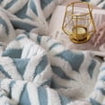 "LOMAO Warm Fuzzy Sherpa Fleece Blanket Soft Plush Dual Sided Throw for