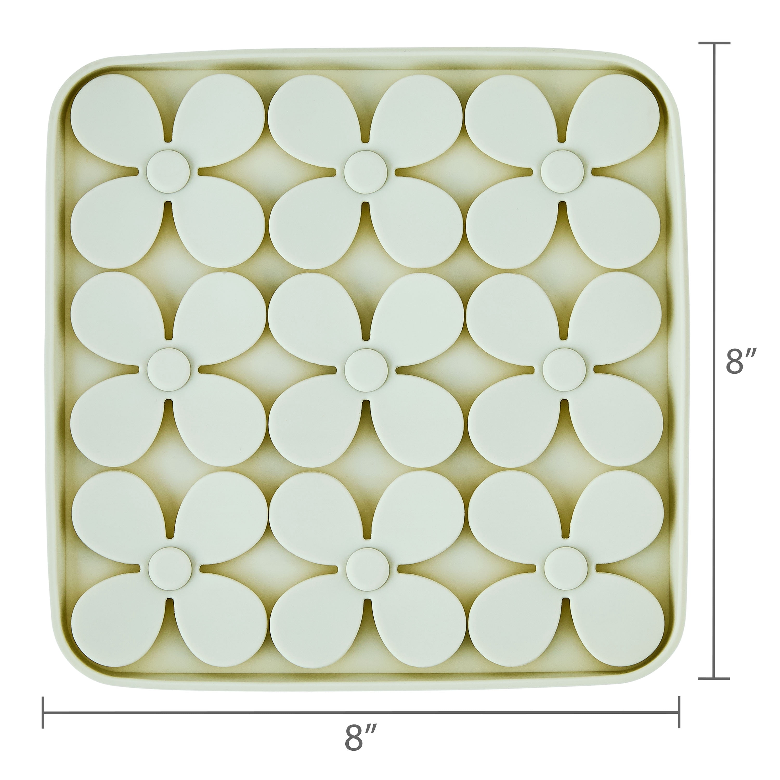 Vibrant Life Silicone Shamrock Snuffle Mat, Gray, 8" x 8"