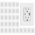 thumbnail image 1 of Cargador de pared ELEGRP con puertos USB A y C, 15 A, paquete de 30, 1 of 9