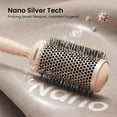 thumbnail image 4 of Round Hair Brush, 2.1 inch Nano Ion Thermal Ceramic Tech, Large Round Brush for Blow Drying & Styling, Maximum Volume and Shine, Barrel 2.1 inch, for Thick Curly Hair, Unisex, 4 of 4