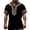 Black, variant on Medieval Viking T-Shirt for Men Ethnic Printed Summer Boho Short Tee Retro V Neck Cotton Linen Beach Hippie Shirt