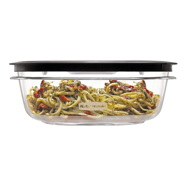 Rubbermaid Premier Easy Find Lids Food Storage Containers, Gray