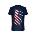 thumbnail image 5 of DPTALR Men's Independence Day American Flag T-Shirt,Short Sleeve Casual Graphic Tee,Dark Blue,Big Men's,Tall Men's M,Young Men's Shirts, 5 of 5
