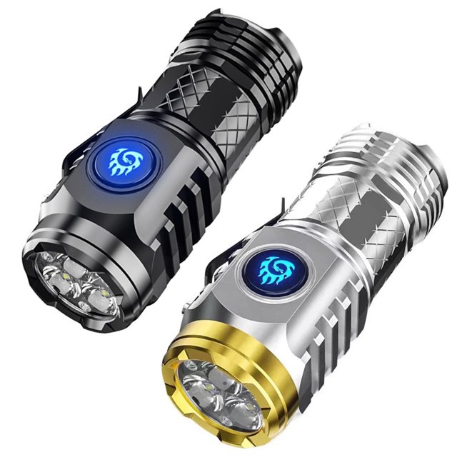 Luz De Trabajo Led Luz de trabajo LED recargable tipo C Linterna impermeable Linterna súper brillante