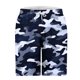 thumbnail image 4 of Pantalones Cortos de Cintura Elástica para Hombre con Bolsillos Camuflaje Impresión de Rodilla, Pantalones de Playa Casuales con Cordón Elástico, 4 of 6