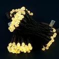 thumbnail image 3 of Warm White One-Piece G12 Raspberry Christmas Lights 140 Count 48 Feet, 2 Sets 70 LED 24 ft High Waterproof UL Certified String Light (Warm White - Brown Wire), 3 of 5