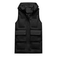 thumbnail image 4 of Long Vest for Women Sleeveless Lightweight Puffer,Puffer Vest for Women Long Down Hooded Vest Womens Sleeveless Zip Up Jacket Winter Thick Coats with Pockets, 4 of 5