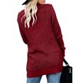 thumbnail image 3 of Langwyqu Womens Long Sleeve Casual Lightweight Knit Sweaters Cardigan Coat, 3 of 4