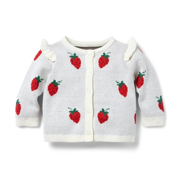 Janie and Jack Cardigan à Fraises pour Bébés Filles (Bébé), Rose
