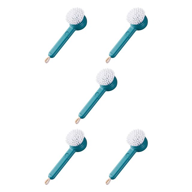 Toystoory ABS TPR cepillo de limpieza de verduras 2 en 1 portátil reutilizable de mano interior casa depurador de patatas accesorios azul Type2 NO2