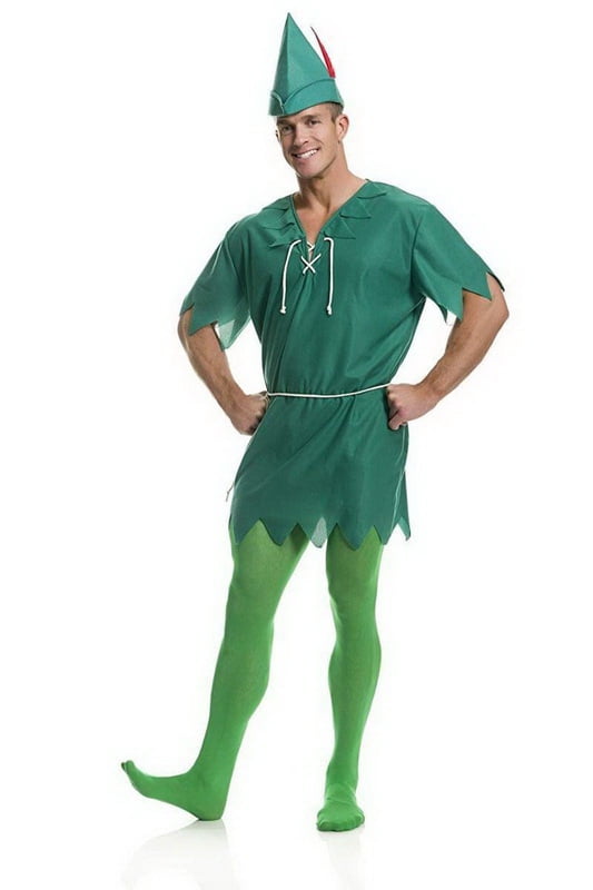 Peter Pan Green Elf Fairy Tale Robin Hood Fancy Dress Up Halloween Child Costume 