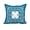 Teal, variant on 18 x 18 Inch Cuban Tile 1 Purple Geometric Print Decorative Polyester Throw Pillow with Linen Texture
