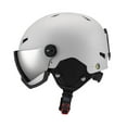 thumbnail image 3 of yotijay Snowboard Helmet Breathable Winter with Jaw Pad Shockproof Skateboard Helmet XL Light Grey, 3 of 9