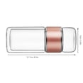 thumbnail image 4 of Glass Tea Infuser, 430ml Tea Infuser Bottle Thick Bottom  for Home Green,Rose Gold,Stainless Steel Color, 4 of 8