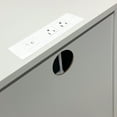 thumbnail image 5 of Wooden Bedside Table/End Table - Modern 3 Drawer Nightstand with Charging Station, USB Ports & Power Outlets for Bedrooms-White, 5 of 7