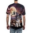 thumbnail image 5 of Spooky Halloween Night Witch Saint Bernard Glowing Pumpkins All Over Print 3D Shirt Unisex Merch St Dog Lover - 12015, 5 of 6