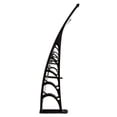 thumbnail image 3 of 120"x40" Window Door Awning Canopy, Polycarbonate Cover Entry Door Outdoor Window Awning Exterior, UPF 50+, Front Door Overhang Awning for Sun Shutter Brown & Black, 3 of 15