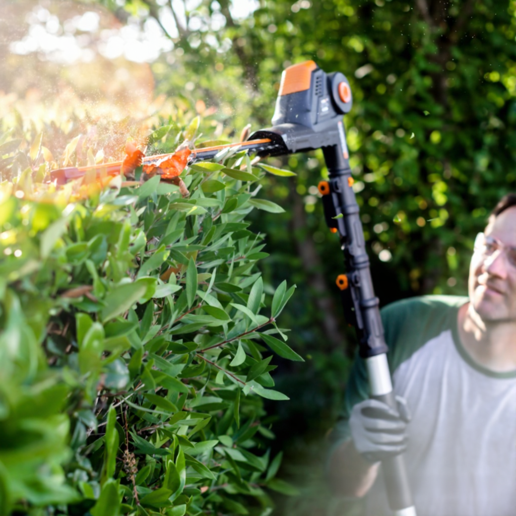 Worx WA0308 20" Hedge Trimmer Head Attachment, Dual-Action Cutting Blades