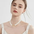 thumbnail image 4 of 1 Box 12 Sets 6 Styles Toggle Jewelry Clasps Real 18K Gold Plated T Bar Clasp Necklace Round Flower Shape IQ Jewelry Fastener Connectors Buckle for DIY Jewelry Making Finding Bracelet Necklace, 4 of 5