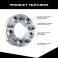 thumbnail image 3 of EZAccessory 2 Billet Wheel Adapters 5x112 to 5x4.5 (5x112 to 5x114.3) Thickness 1 Inch, 3 of 5