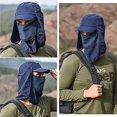 thumbnail image 4 of Sombrero Anti UV Sol Adulto Transpirable Verano Hombres Gorra Sombrero de Ala Ancha Pesca Aventura Senderismo Multifunción Protección Cuello Cabeza Nuca Cara Ajustable Para La Cabeza, 4 of 5