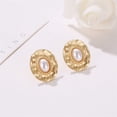 thumbnail image 3 of PVCS Boucles d'Oreilles Perles Créatives Rétro en Forme de Coquillage Bijoux pour Femmes Cadeau, 3 of 8