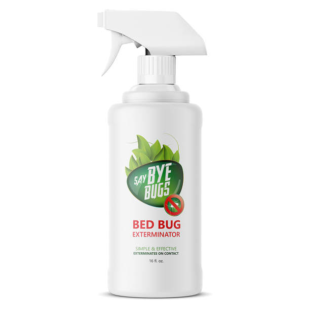 Say Bye Bugs. NonToxic, Kill on Contact Bed Bug Killer. New Formula
