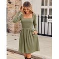 thumbnail image 4 of Zeagoo Women Dresses Spring Fall Sweater Dress Long Sleeve Casual Knit Dresses with Pockets, 4 of 6