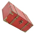 thumbnail image 2 of Coffre au Trésor Rectangulaire Vintage en Bois Coffre de Rangement pour Bijoux Performance Fiable, 2 of 5
