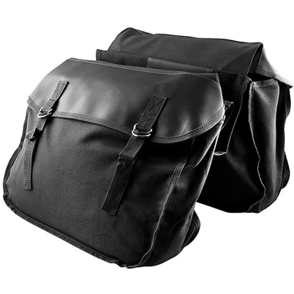 Black Motorcycle Saddle Bag Universal Motorbike Travel Saddlebags Scooter Side Bag for S-portster H-onda Y-amaha S-uzuki K-awaski
