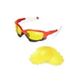 thumbnail image 1 of Walleva Yellow Vented Replacement Lenses for Oakley Racing Jacket Sunglasses, 1 of 5