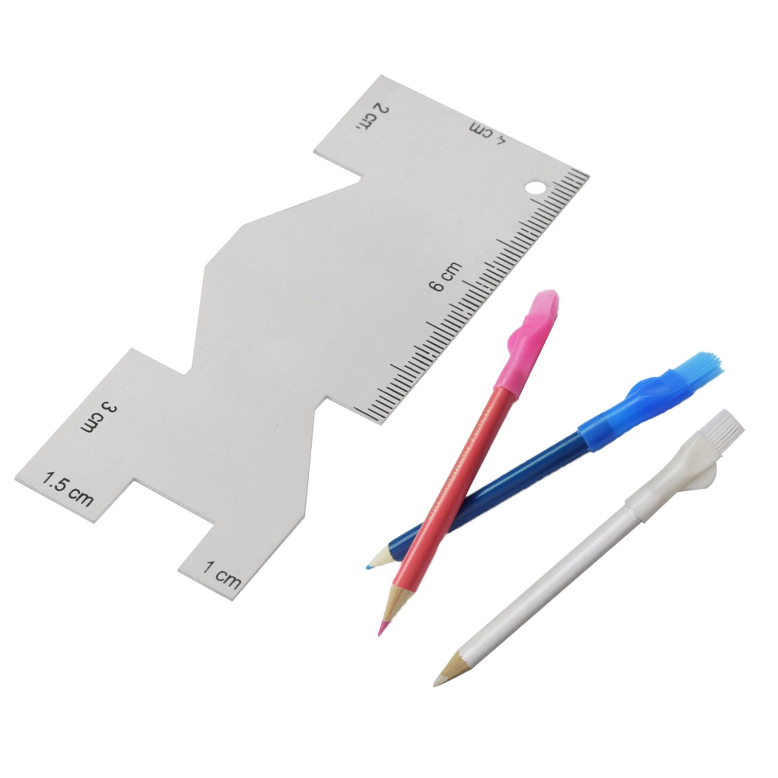 Metal Sewing Ruler Measure Quilting Gauges Measuring Gauge Sewings Tool