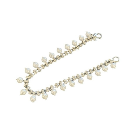 COOLHOOD Elegant Detachable Beaded Shoe Heel Charm Stylish Back Heel Pendant Shoe Heel Accessory Beaded Heel Jewelry for Women