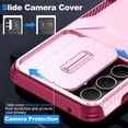 thumbnail image 5 of Rugged Case for Samsung Galaxy A35 5G with Slide Camera Cover & Drop Protection Pink, 5 of 5