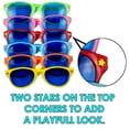 thumbnail image 4 of 6 Pack Plastic Jumbo Blue Lens Sunglasses for Costumes or Photo Booth Props, 4 of 7