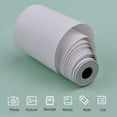 thumbnail image 4 of 12 Piezas Papel Térmico para Recibos de Tarjetas Bancarias 57 x 50 mm Sin BPA Ideal para PeriPage P1/P1S/P2/P2S Mini Impresora Fotográfica Portátil Impresora Térmica BT Impresora de Notas, 4 of 5