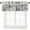 Farm-1, variant on Farm Animal Kitchen Valance, Rooster Chicken Hen Black White Buffalo Plaid Farmhouse Chick Country Cabin Window Treatment Valances for Home Bedroom Living Kitchen Café Décor 54x18inch
