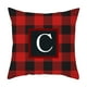 thumbnail image 2 of RKSTN christmas pillow covers Twenty Six Letters Christmas Pillowcase Peach Skin Print Cushion Cover Plaid Cushion Pillowcase, 2 of 3