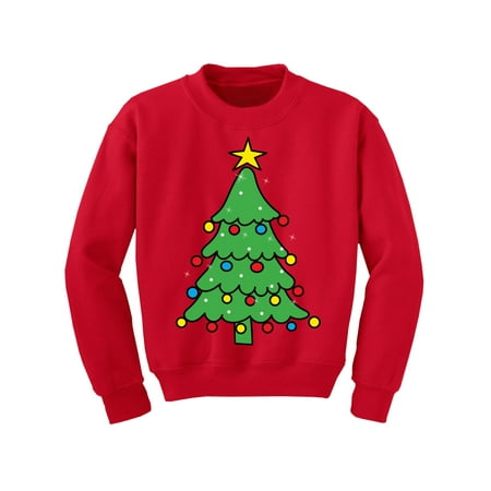 Awkward Styles Ugly Christmas Sweater for Boys Girls Kids Youth Xmas Tree Green