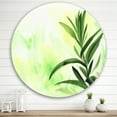thumbnail image 2 of Designart 'Bamboo Palm Detail I' Traditional Circle Metal Wall Art 36x36 - Disc of 36, 2 of 5