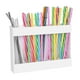 thumbnail image 5 of Organizador de dispensador de pajitas de acrílico transparente de 9,4 x 6,5 pulgadas, delgado y compacto, para montar en gabinete, con capacidad para más de 30 pajitas, estante de almacenamiento, 5 of 6