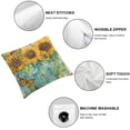 thumbnail image 4 of Nawypu Set of 2 Summer Daisy Pillow Covers Sunflowers Mason Jar Sunshine Pillows Decorative Throw Pillows Summer Decorations Farmhouse Decor Cushion Case for Sofa Couch, 4 of 6