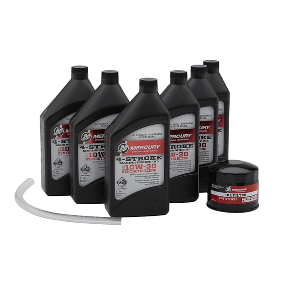 Kit de cambio de aceite MERCURY 8M0188357 10W-30 6 L 4 tiempos