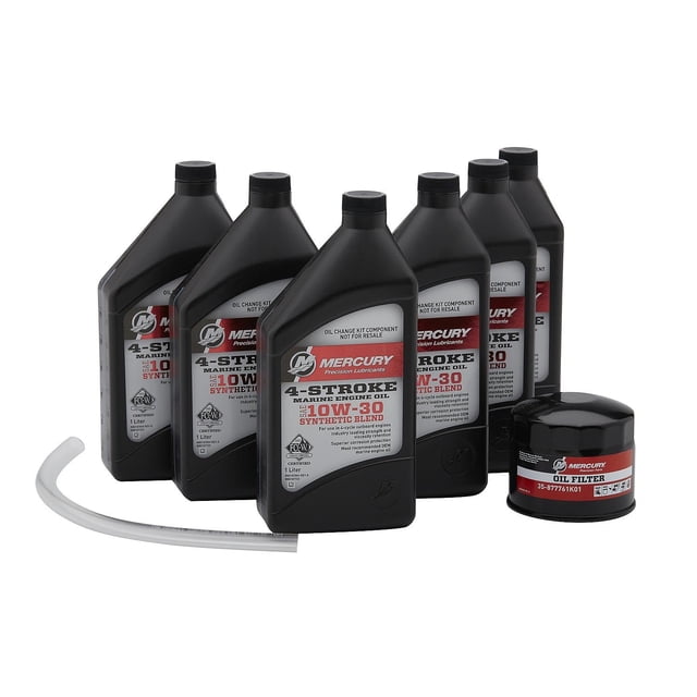 Kit de cambio de aceite MERCURY 8M0188357 10W-30 6 L 4 tiempos