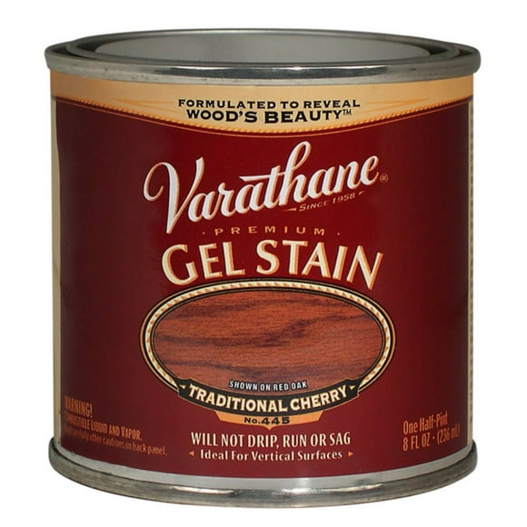 Varathane 225246H One-Step Wood Stain & Polyurethane, Quart, Traditional Cherry